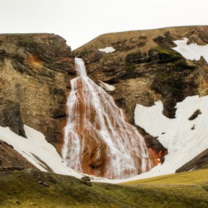 Red Waterfall Iceland